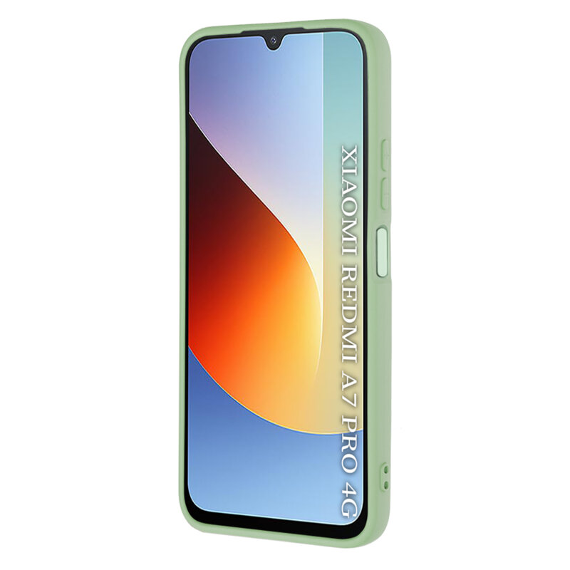 Husa silicon Xiaomi Redmi A7 Pro 4G Techsuit SoftFlex, verde deschis