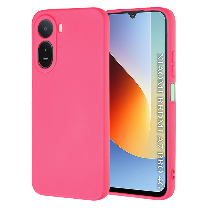 Husa silicon Xiaomi Redmi A7 Pro 4G Techsuit SoftFlex, fucsia