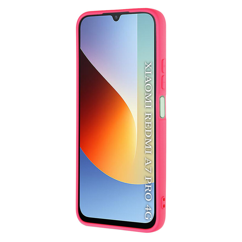 Husa silicon Xiaomi Redmi A7 Pro 4G Techsuit SoftFlex, fucsia