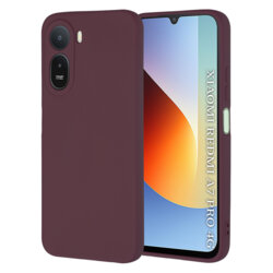 Husa silicon Xiaomi Redmi A7 Pro 4G Techsuit SoftFlex, bordo