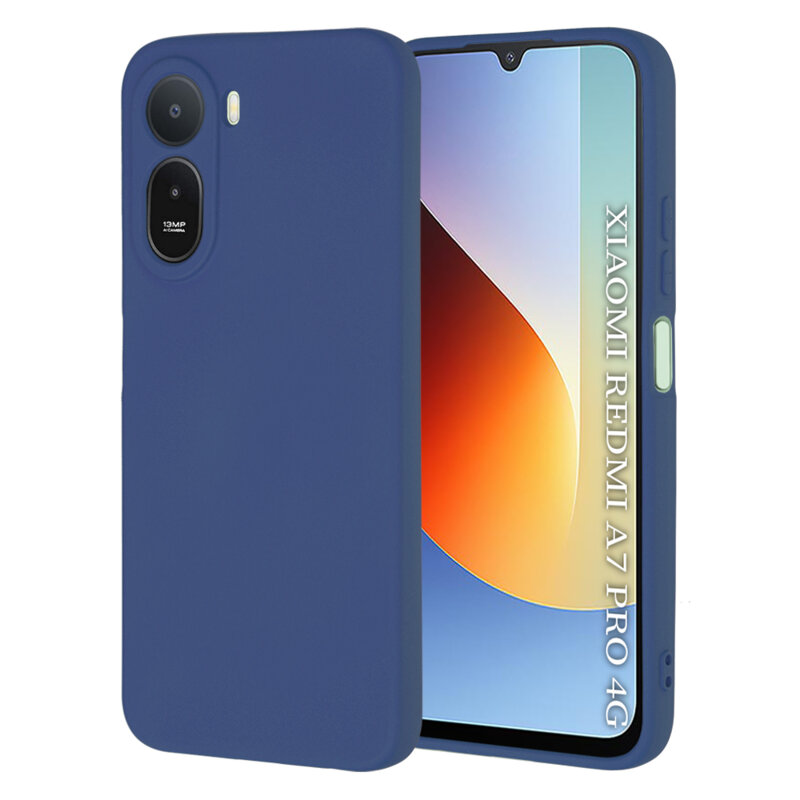 Husa silicon Xiaomi Redmi A7 Pro 4G Techsuit SoftFlex, bleumarin