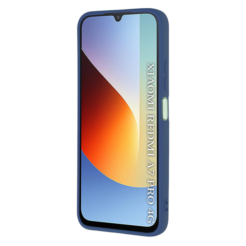 Husa silicon Xiaomi Redmi A7 Pro 4G Techsuit SoftFlex, bleumarin