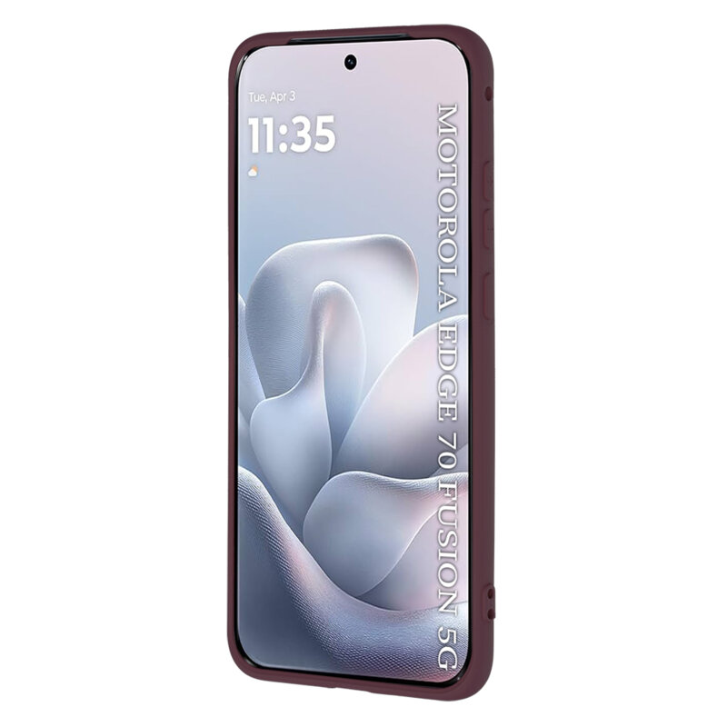 Husa silicon Motorola Edge 70 Fusion Techsuit SoftFlex, bordo
