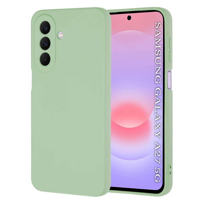 Husa silicon Samsung Galaxy A27 5G Techsuit SoftFlex, verde deschis
