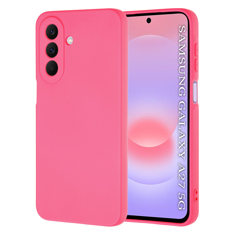 Husa silicon Samsung Galaxy A27 5G Techsuit SoftFlex, fucsia
