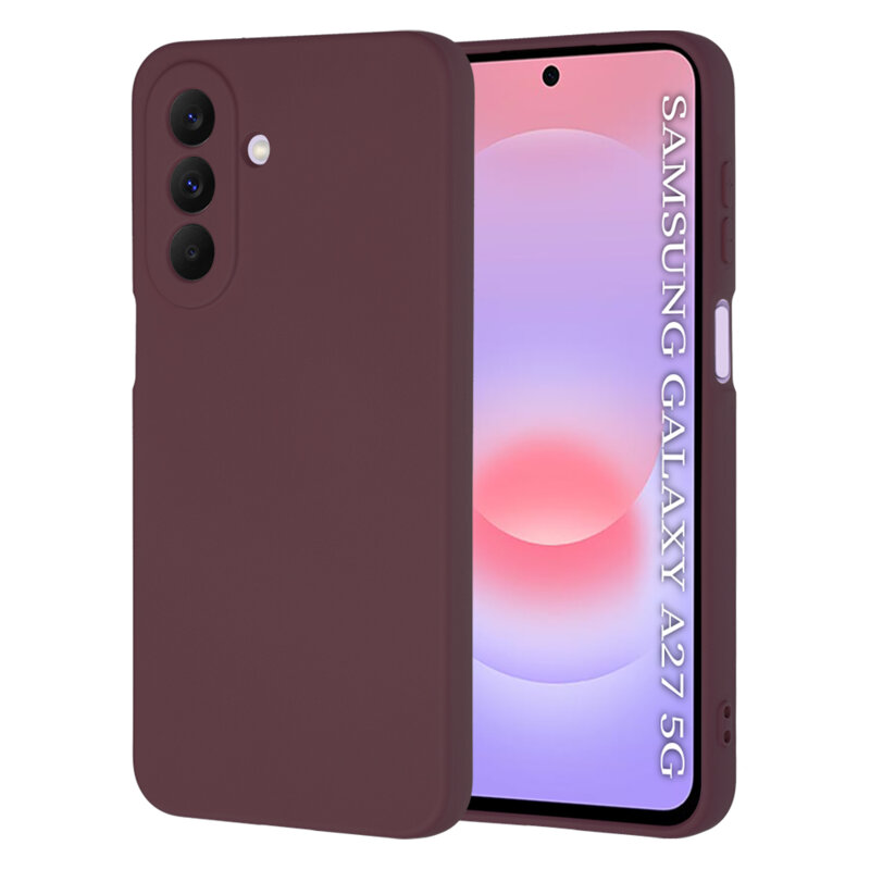 Husa silicon Samsung Galaxy A27 5G Techsuit SoftFlex, bordo