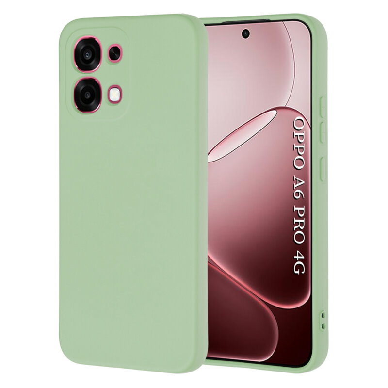 Husa silicon Oppo A6 Pro 4G Techsuit SoftFlex, verde deschis