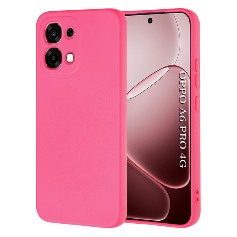 Husa silicon Oppo A6 Pro 4G Techsuit SoftFlex, fucsia