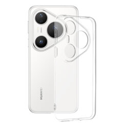 Husa Huawei Pura 80 Pro Techsuit Clear Silicone, transparenta