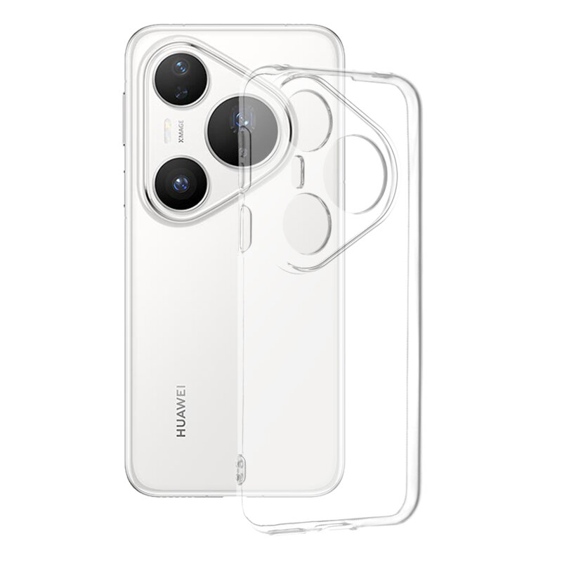 Husa Huawei Pura 80 Pro Techsuit Clear Silicone, transparenta