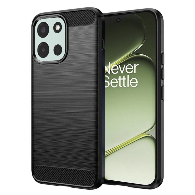 Husa OnePlus Nord 6 Techsuit Carbon Silicone, negru