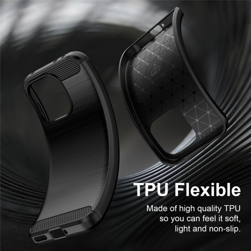Husa OnePlus Nord 6 Techsuit Carbon Silicone, negru
