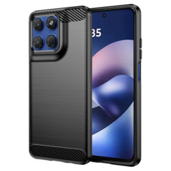 Husa Motorola Moto G37 Techsuit Carbon Silicone, negru