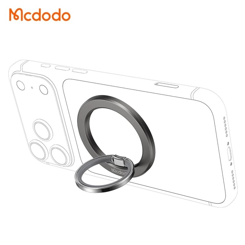 Suport telefon flexibil, inel magnetic 360° Mcdodo, MR-7070, negru