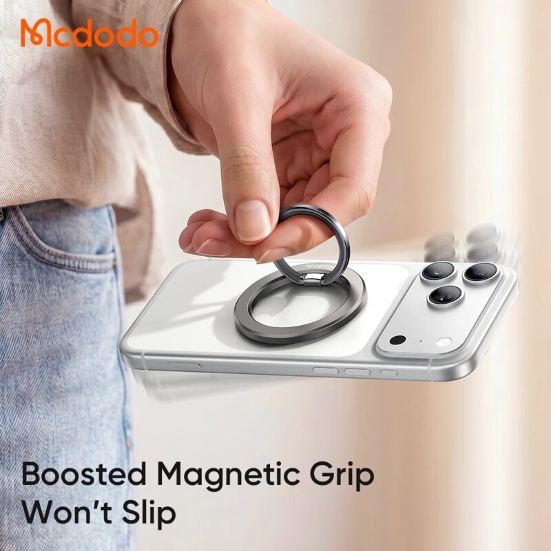 Suport telefon flexibil, inel magnetic 360° Mcdodo, MR-7070, negru