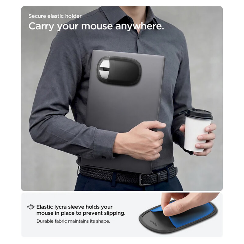Husa adeziva 3M pentru mouse Spigen LD220, negru