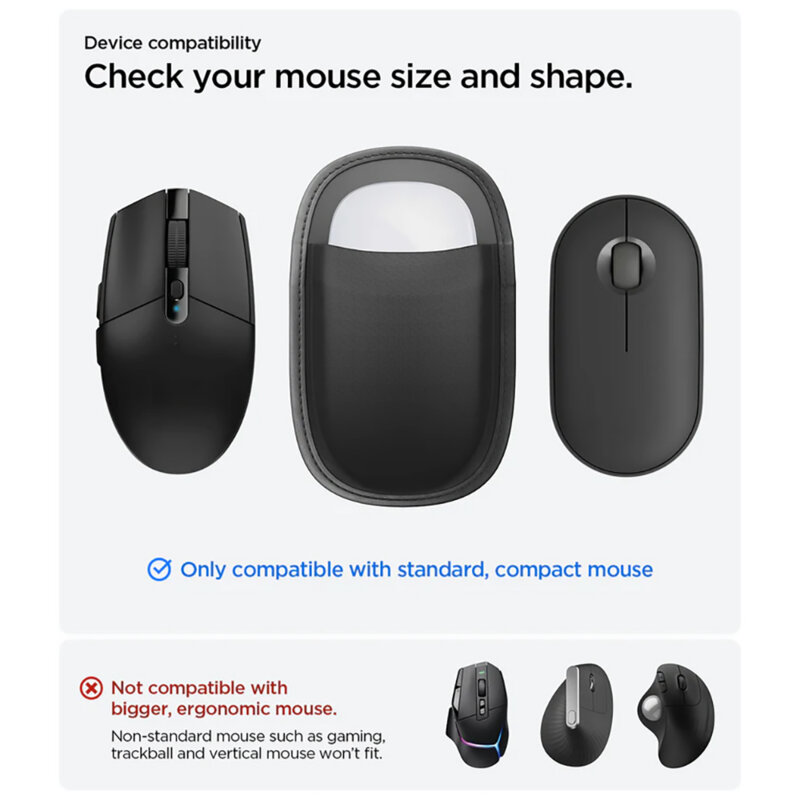 Husa adeziva 3M pentru mouse Spigen LD220, negru