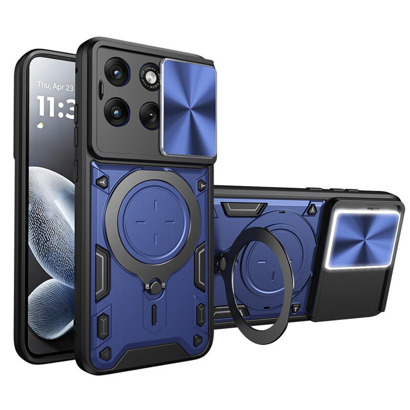 Husa Motorola Edge 70 Fusion Techsuit CamGuard Pro, albastru