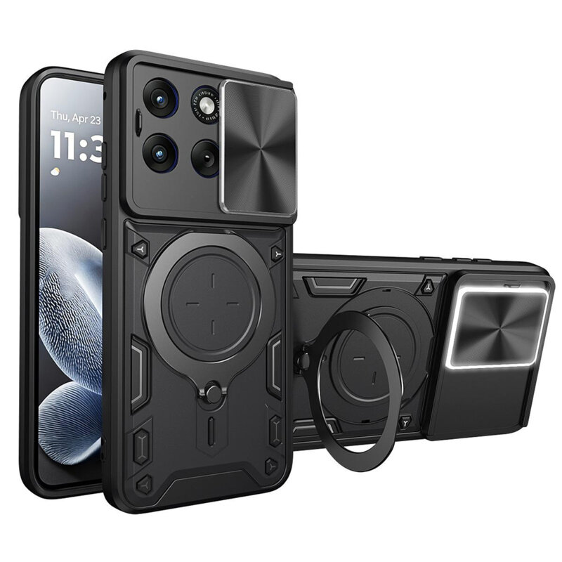 Husa Motorola Edge 70 Fusion Techsuit CamGuard Pro, negru