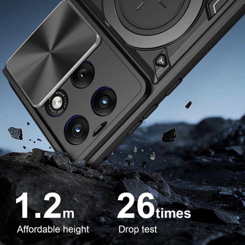 Husa Motorola Edge 70 Fusion Techsuit CamGuard Pro, mov