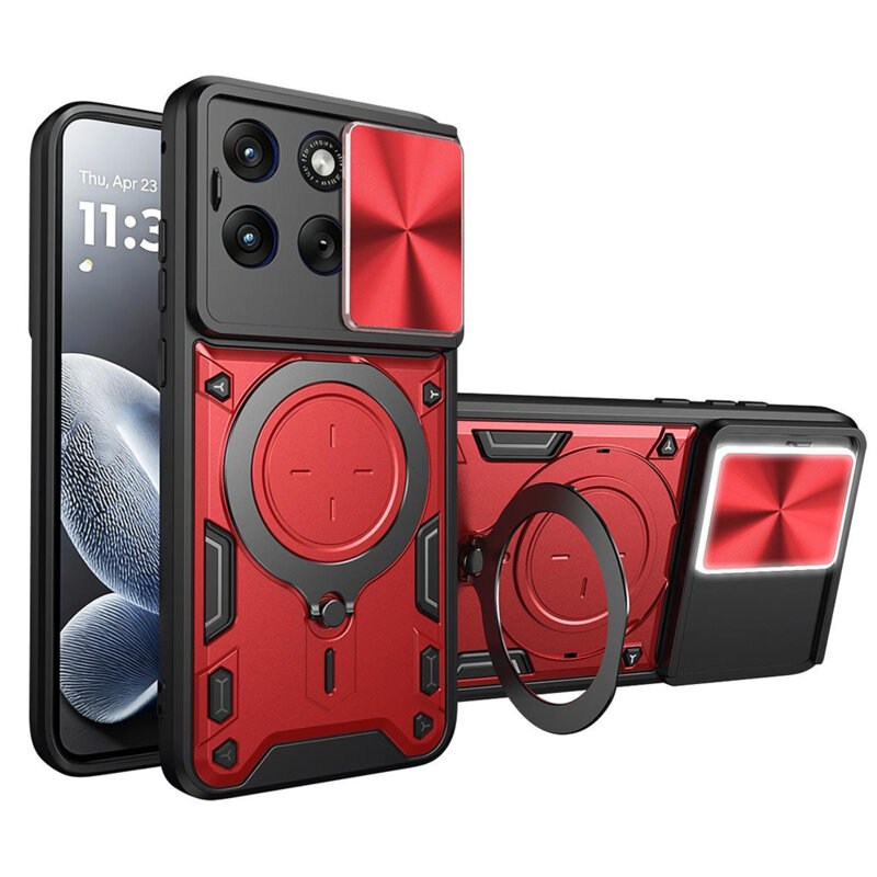 Husa Motorola Edge 70 Fusion Techsuit CamGuard Pro, rosu
