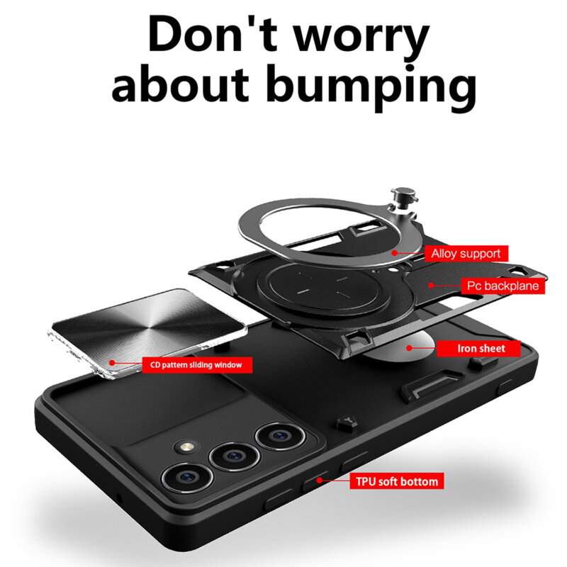 Husa Oppo A6 Pro 5G Techsuit CamGuard Pro, albastru