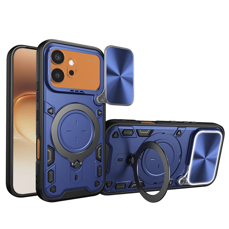 Husa Honor 600 Techsuit CamGuard Pro, albastru