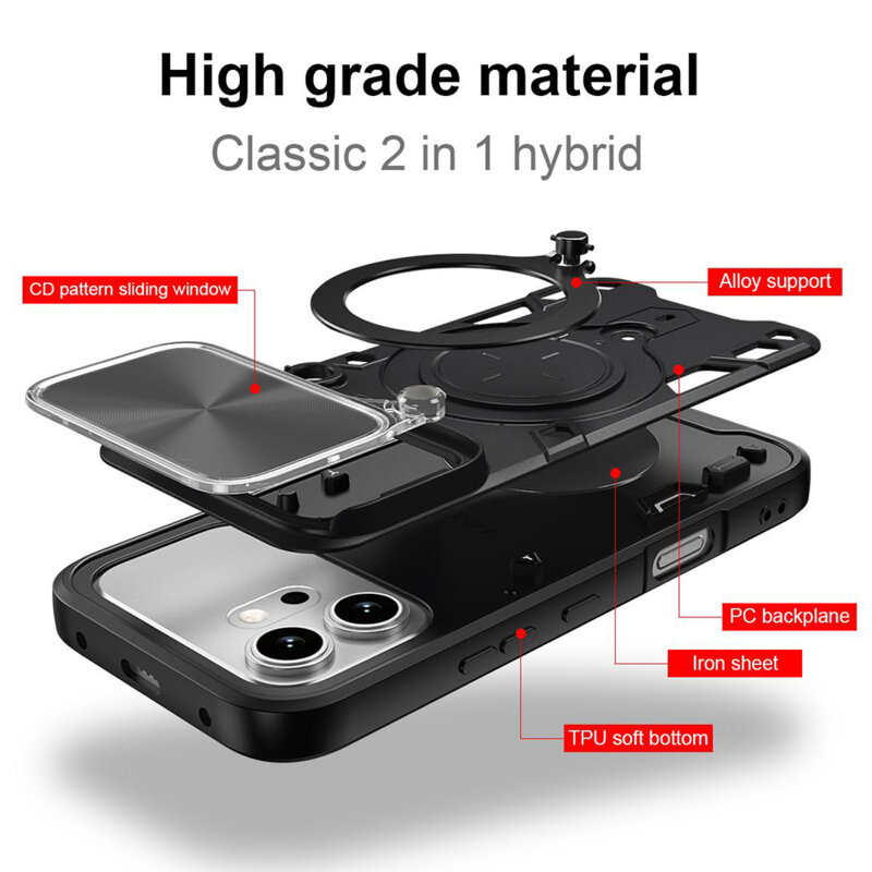 Husa Honor 600 Techsuit CamGuard Pro, albastru