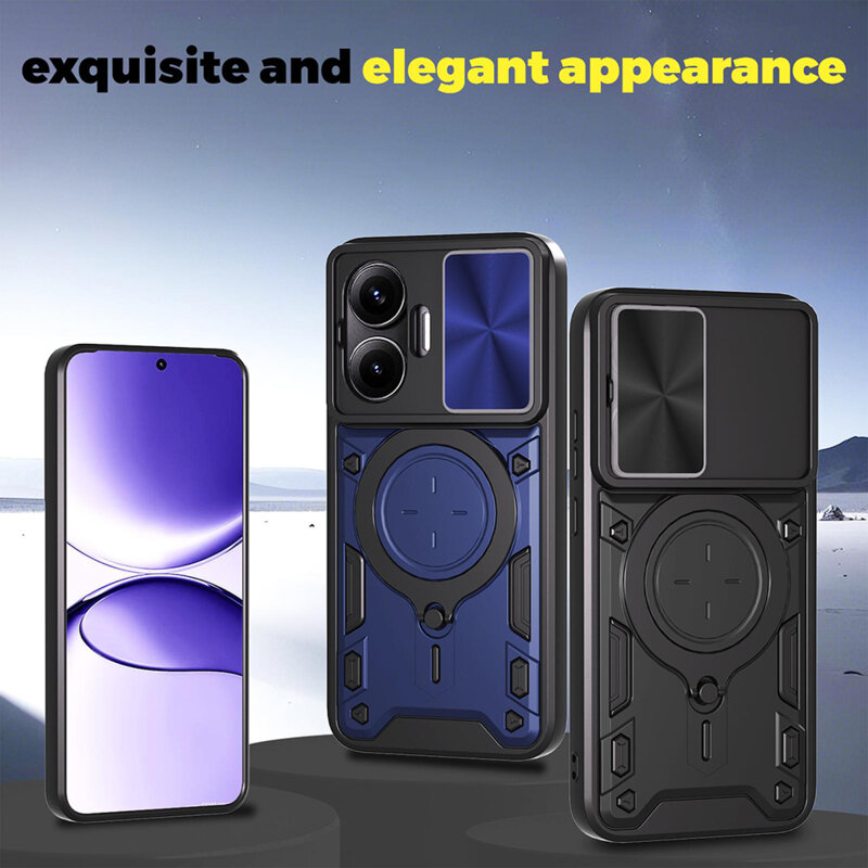 Husa Xiaomi Poco F7 Techsuit CamGuard Pro, albastru