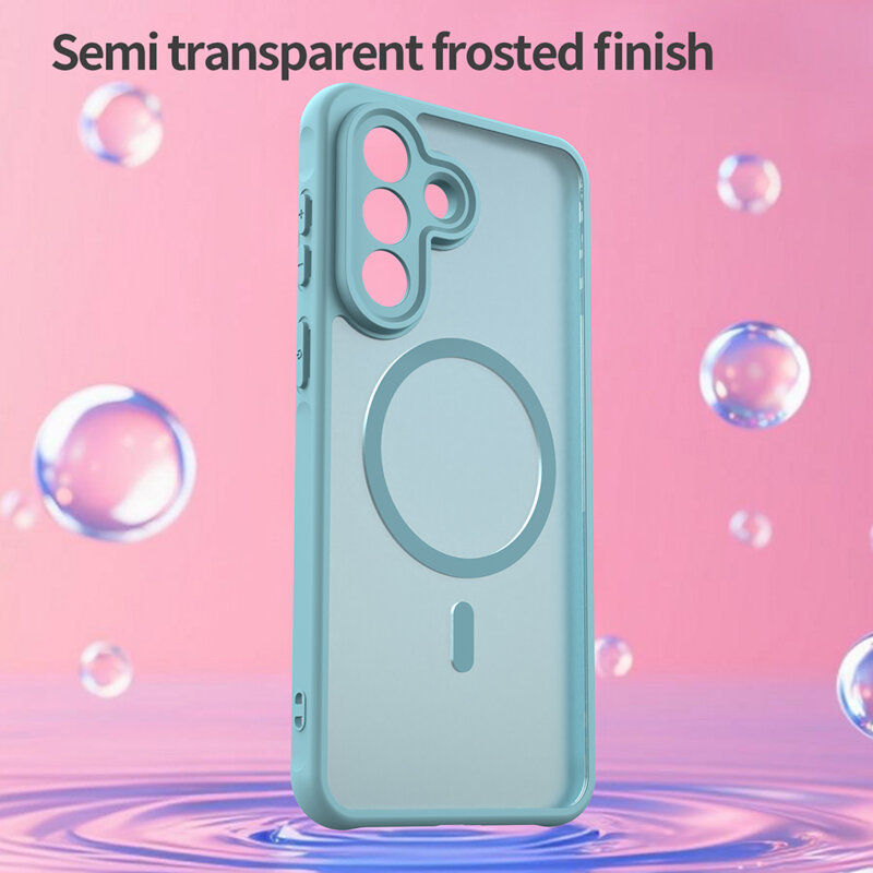 Husa Samsung Galaxy A27 5G Techsuit HaloFrost II MagSafe, verde menta