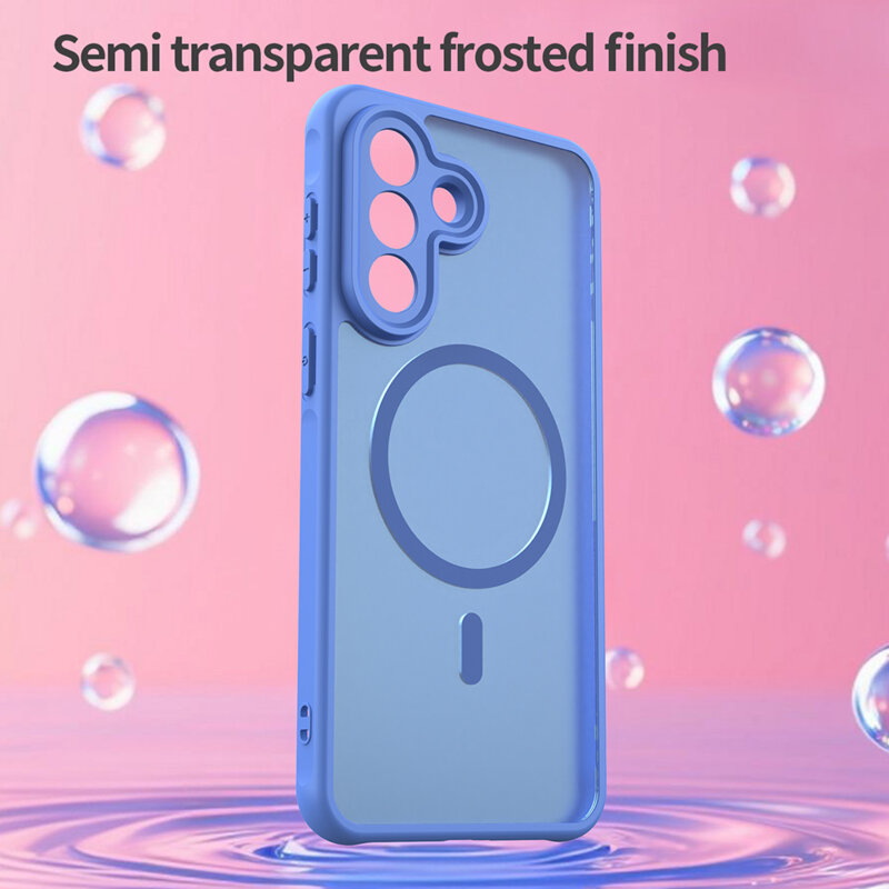 Husa Samsung Galaxy A27 5G Techsuit HaloFrost II MagSafe, albastru