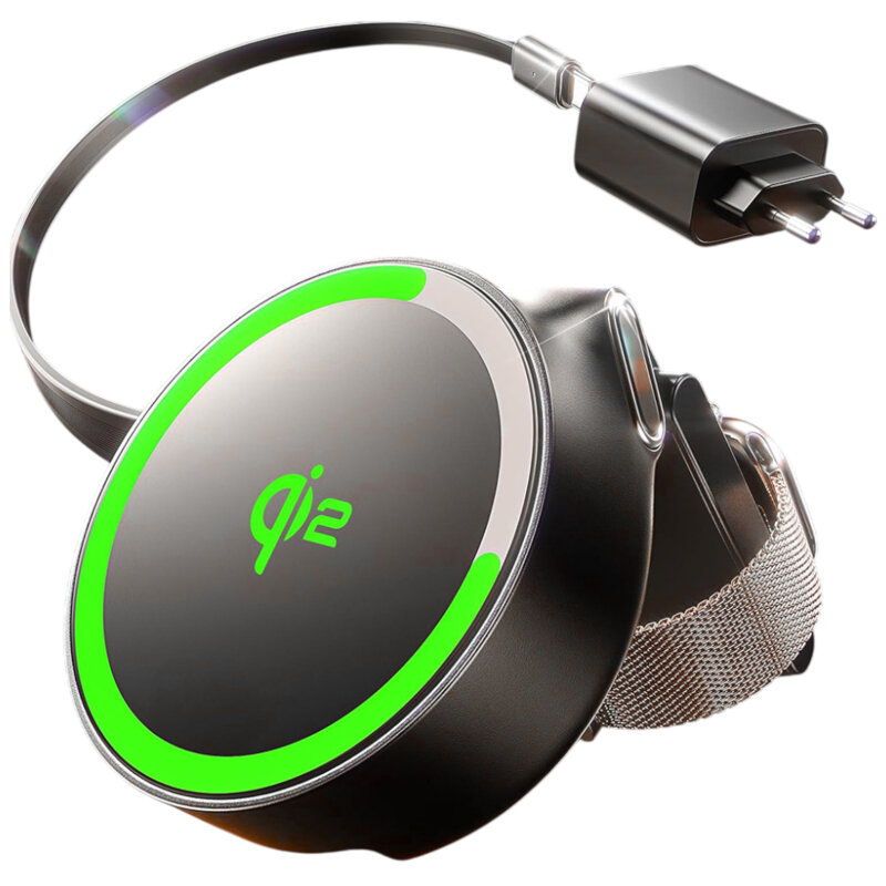 Incarcator Qi2 cu cablu Type-C si incarcator priza Lisen, YL0324090008