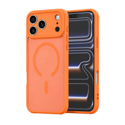 Husa iPhone 17 Pro Techsuit HaloFrost II MagSafe, portocaliu