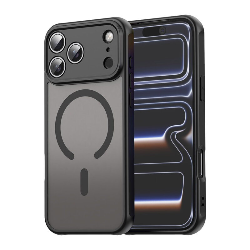 Husa iPhone 17 Pro Techsuit HaloFrost II MagSafe, negru