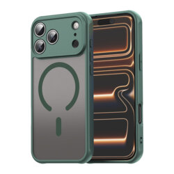 Husa iPhone 17 Pro Max Techsuit HaloFrost II MagSafe, verde