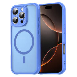 Husa iPhone 16 Pro Techsuit HaloFrost II MagSafe, albastru