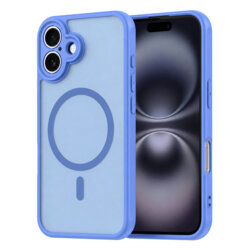 Husa iPhone 16 Techsuit HaloFrost II MagSafe, albastru