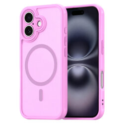 Husa iPhone 16 Techsuit HaloFrost II MagSafe, roz