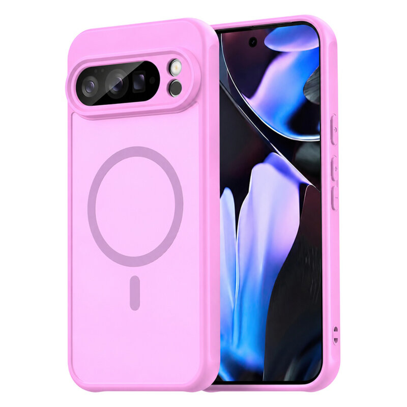 Husa Google Pixel 10 Pro XL Techsuit HaloFrost II MagSafe, roz
