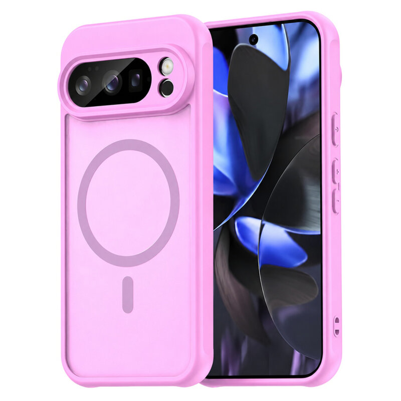 Husa Google Pixel 10 Pro Techsuit HaloFrost II MagSafe, roz