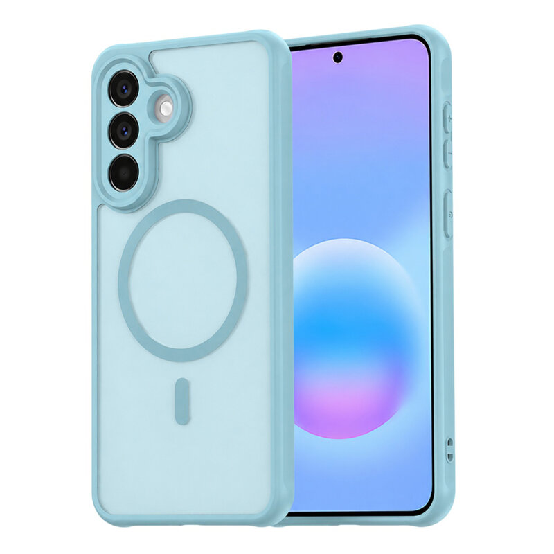 Husa Samsung Galaxy A57 5G Techsuit HaloFrost II MagSafe, verde menta