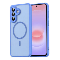 Husa Samsung Galaxy A37 5G Techsuit HaloFrost II MagSafe, albastru