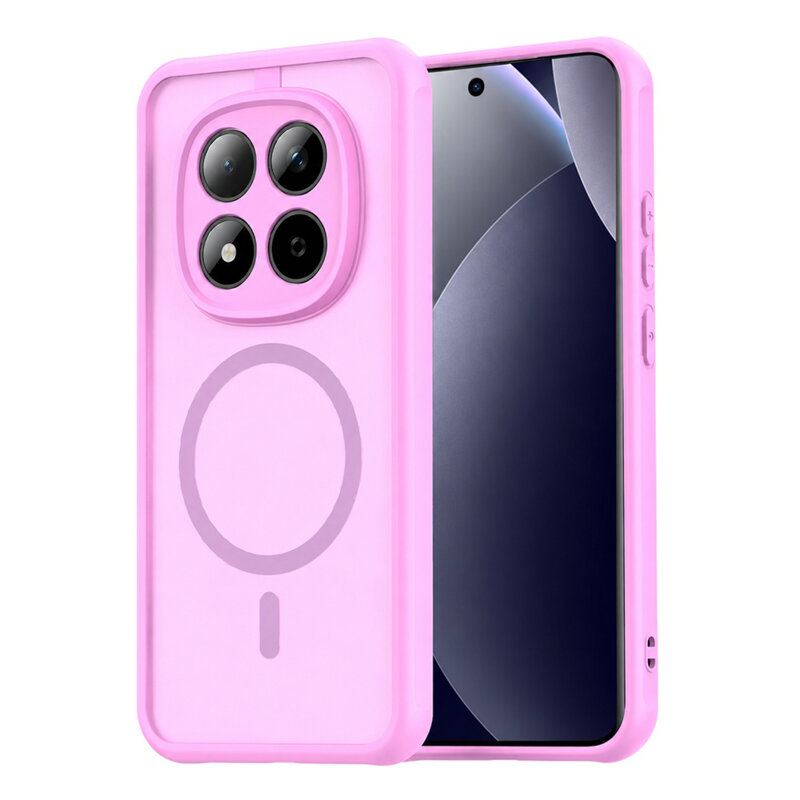 Husa Xiaomi Redmi Note 15 Pro 5G Techsuit HaloFrost II MagSafe, roz