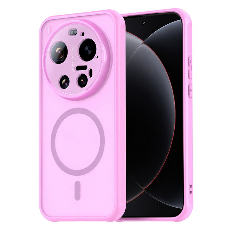 Husa Xiaomi 17 Ultra Techsuit HaloFrost II MagSafe, roz