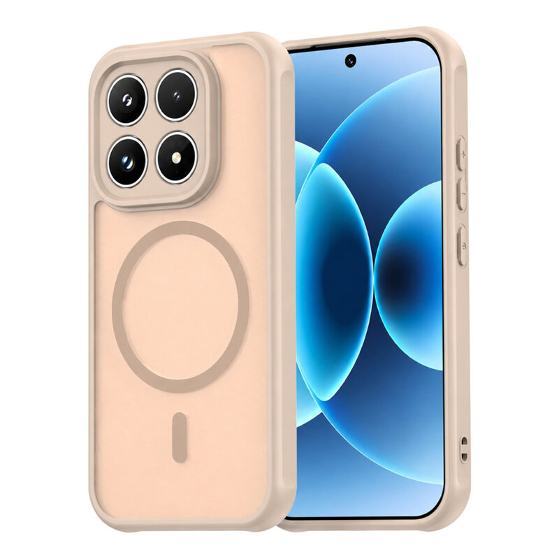 Husa Xiaomi 17 Techsuit HaloFrost II MagSafe, auriu