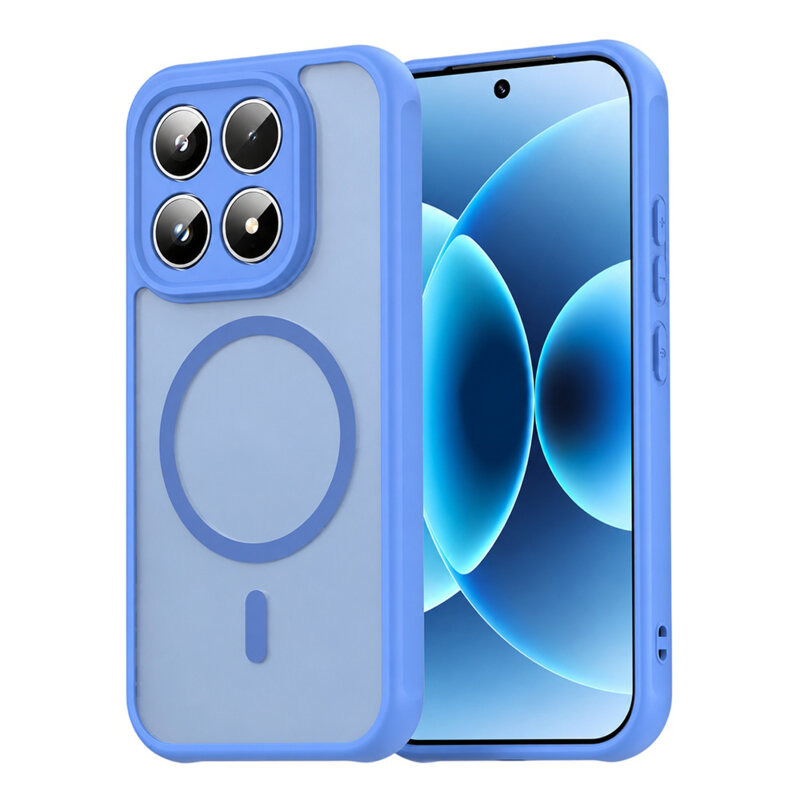 Husa Xiaomi 17 Techsuit HaloFrost II MagSafe, albastru
