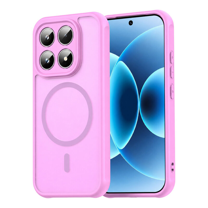 Husa Xiaomi 17 Techsuit HaloFrost II MagSafe, roz
