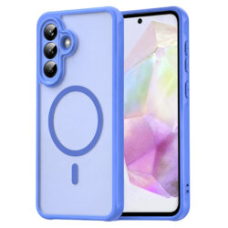 Husa Samsung Galaxy A56 5G Techsuit HaloFrost II MagSafe, albastru