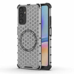 Husa transparenta Samsung Galaxy A05s Techsuit HoneyComb Shield MagSafe, alb