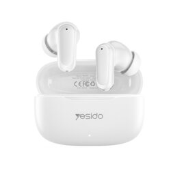Casti in-ear Bluetooth 5.4 cu microfon Yesido TWS38, 250mAh, alb